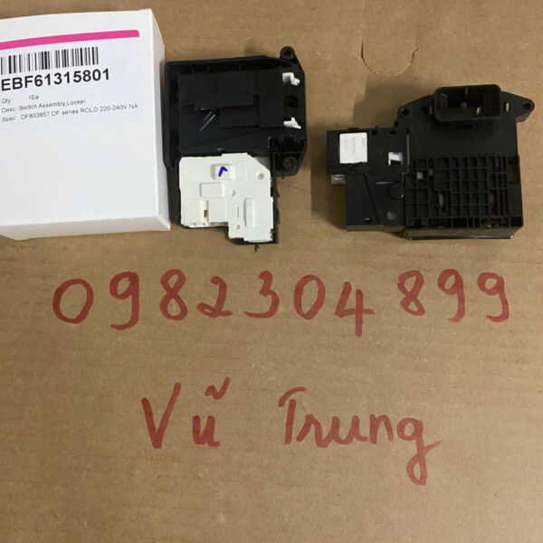 Công tắc khóa cửa máy giặt LG vuông bản to inver cửa ngang 4 chân 5432