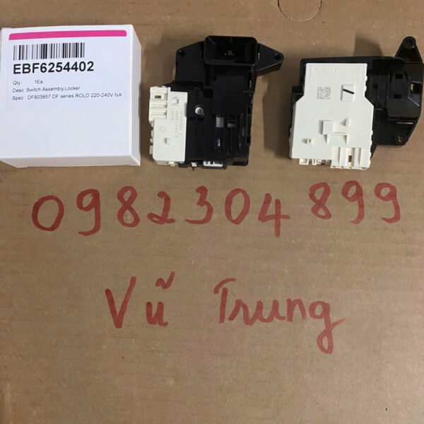 công tắc cửa máy giặt LG bốn chân khoá cửa máy giặt LG một lò xo