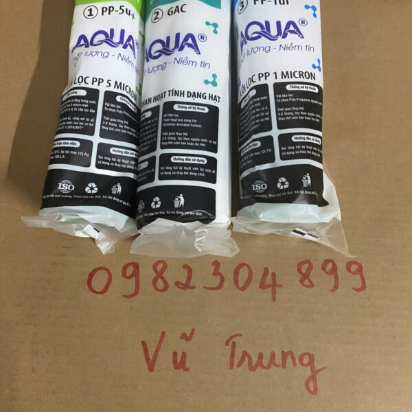 bộ 3 lõi lọc aqua 123