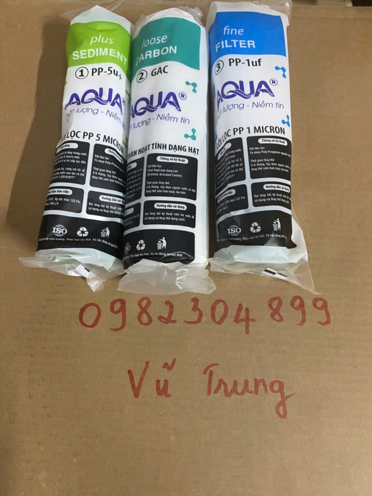 bộ 3 lõi lọc aqua 123