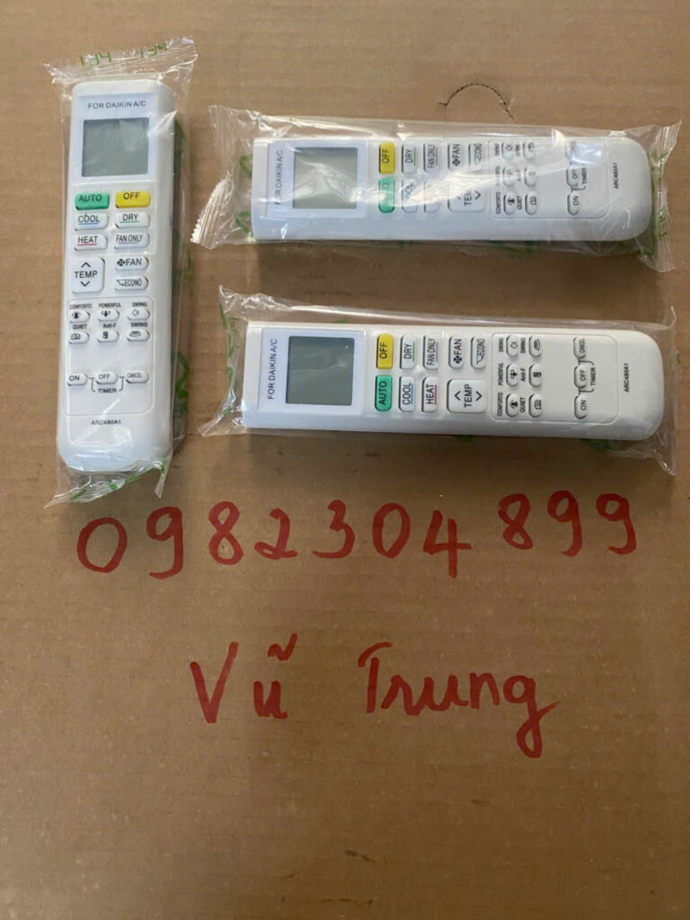 Điều khiển máy lạnh Daikin dọc nhỏ