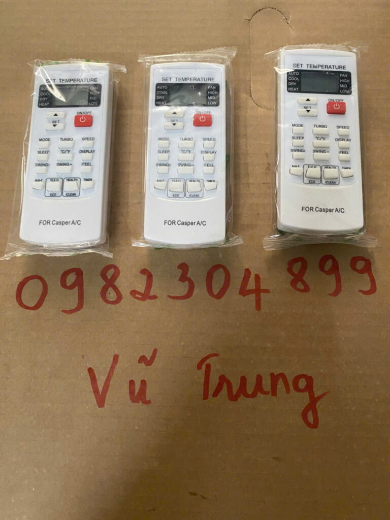 Điều khiển máy lạnh Casper vuông