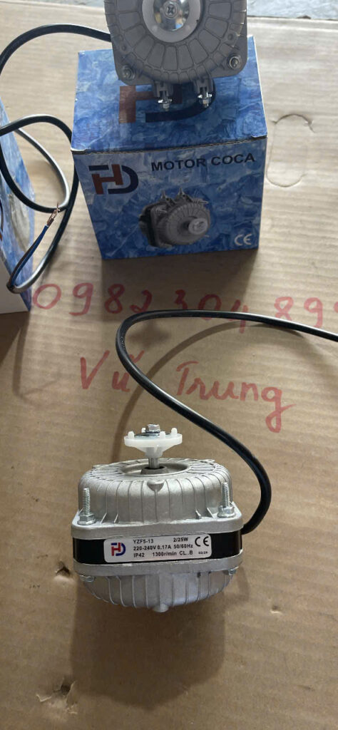 Motor quạt coca 25w motor quạt tủ mát