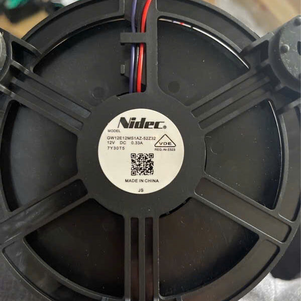 QUẠT TỦ LẠNH AQUA TRÒN 12V 3 DÂY(0.33A) hãng nidec -Motor quạt tủ lạnh Aqua